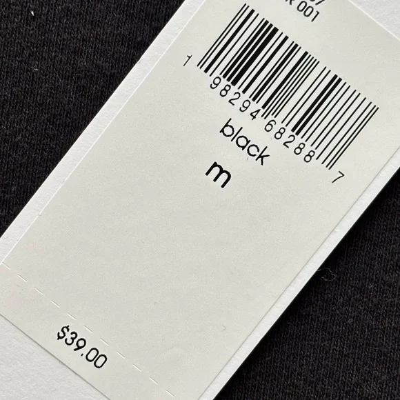 CALVIN KLEIN Black Short Sleeve Lettuce Edge Knit T-Shirt--M - Picture 12 of 14